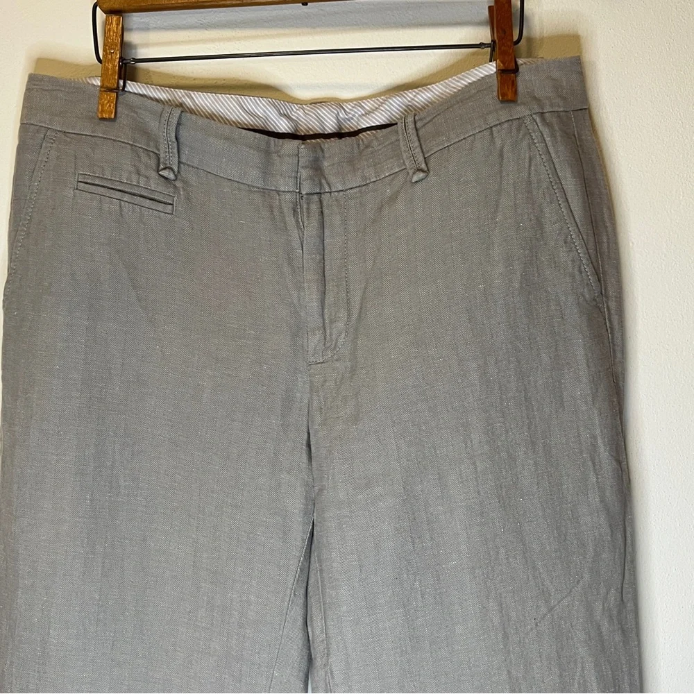 GAP Hip Slung fit Light Linen Khaki Beige Pants - Picture 15 of 16